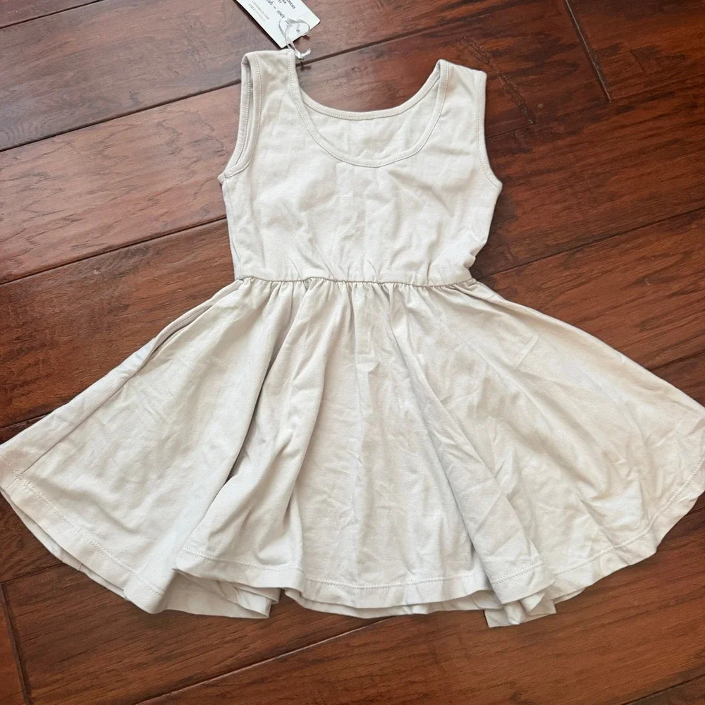 NEW Well Dressed Wolf Lyrical Dress Girls 3T Luna Gray Minimalist Boho Dancer